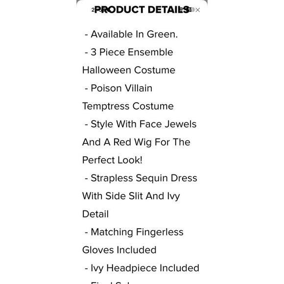 Little Miss Ivy Halloween 3 Piece Costume
Set - Green - Picture 3 of 7